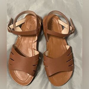 Girls NWOT Cat & Jack Brown SandalsSize 3